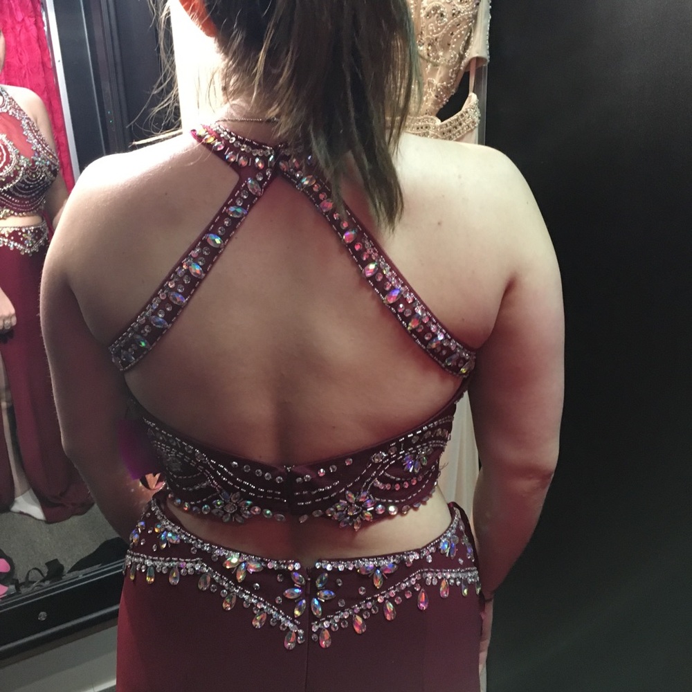 Maroon/red dress